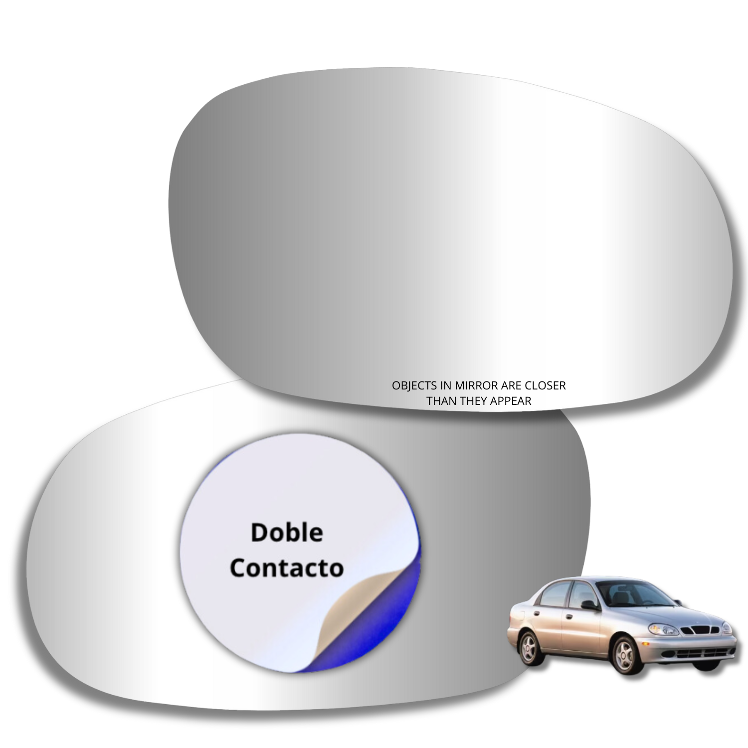 Daewoo Lanos 1997-2002 Luneta espejo retrovisor Alternativo - Image 2