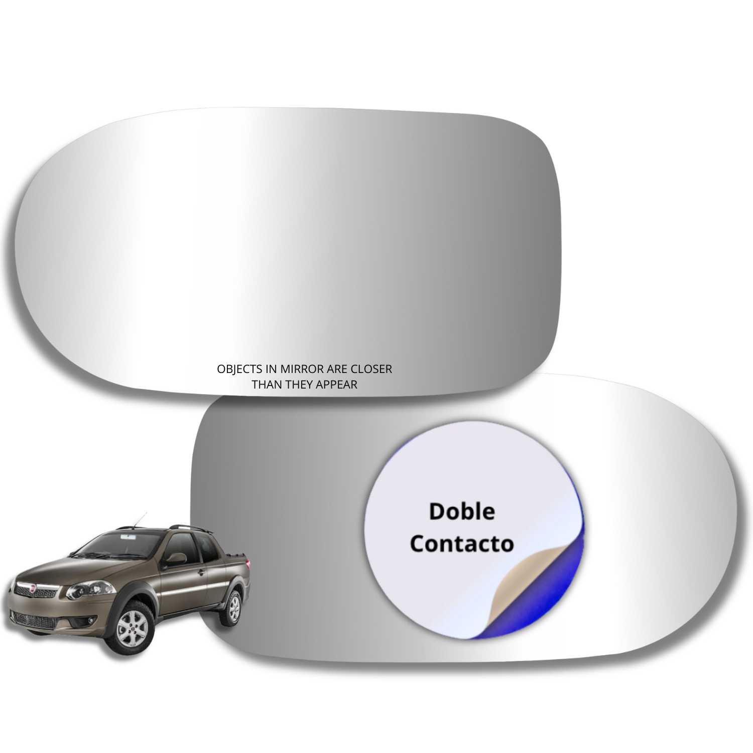 Fiat Strada Trekking 2017-2020 Luneta espejo retrovisor Alternativo