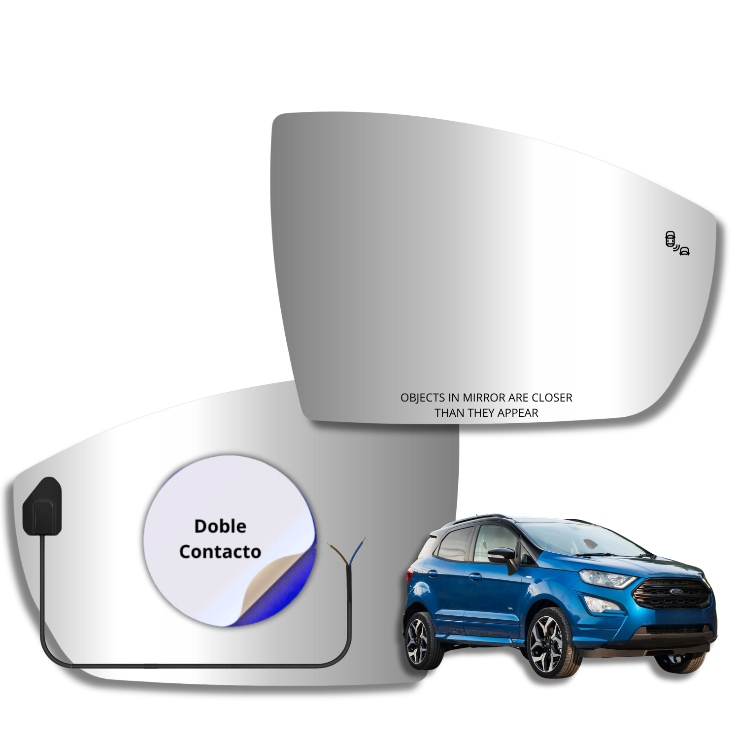 Ford Ecosport 2013-2020 Luneta espejo retrovisor Alternativo - Image 2