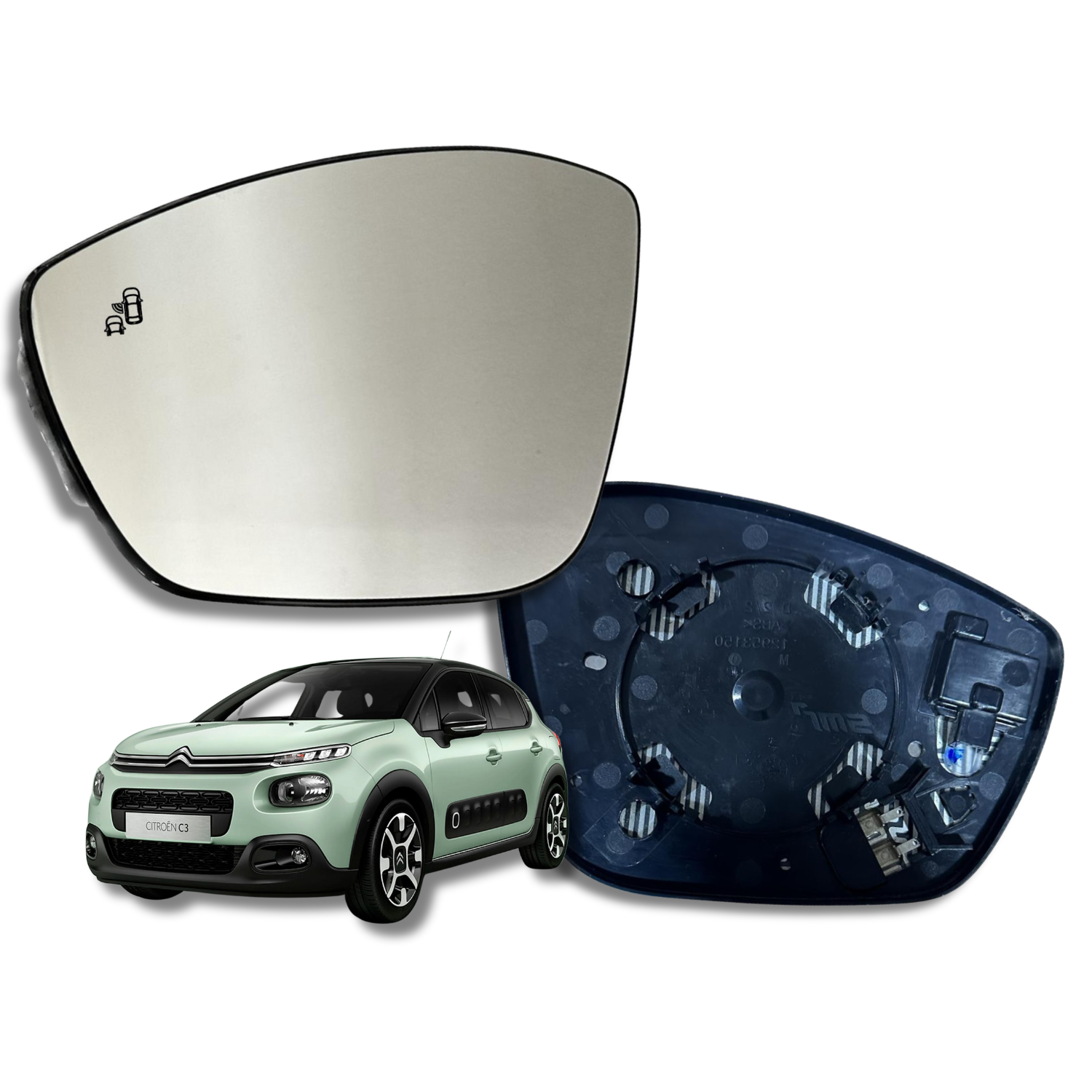 Citroen C3 2017-2023 Luneta Espejo Retrovisor Original