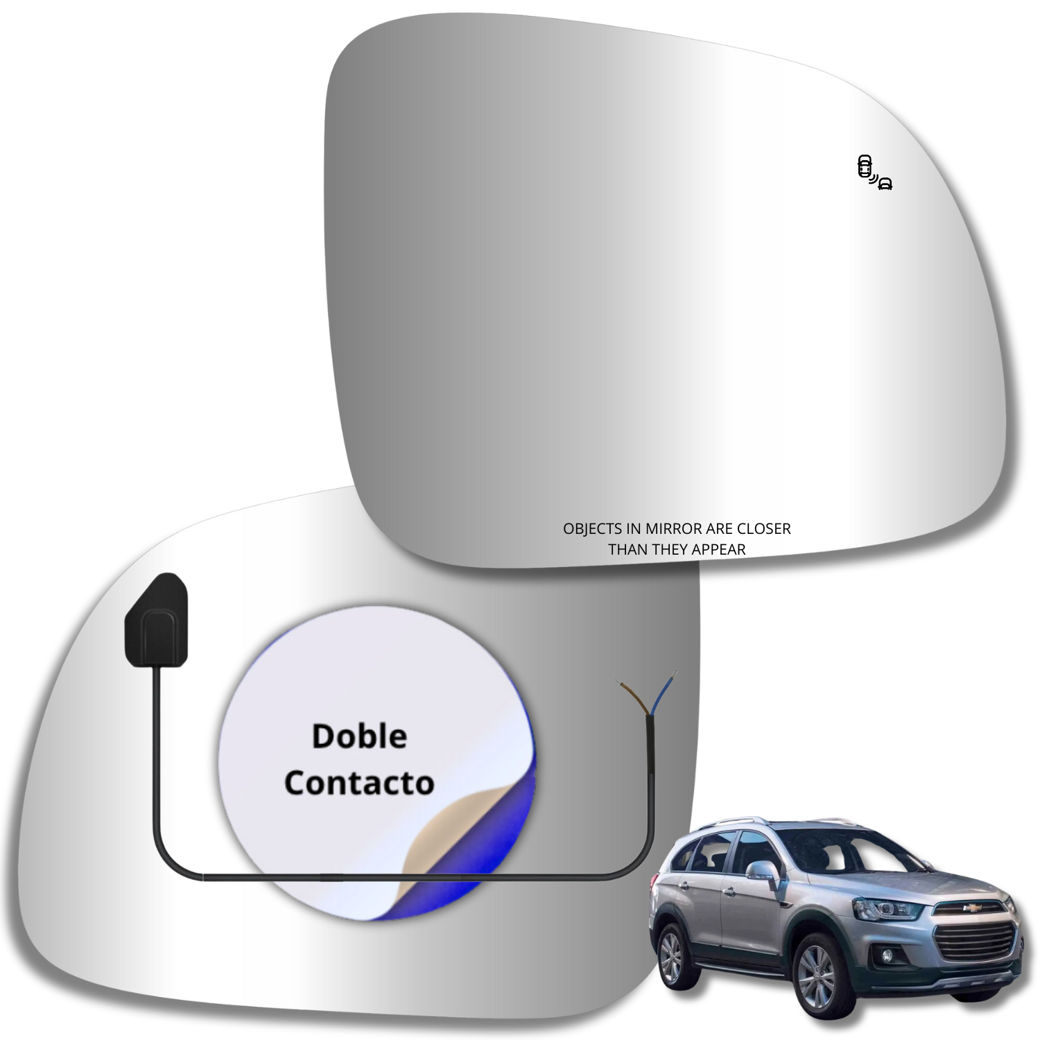 Chevrolet Captiva 2007-2018 Luneta espejo retrovisor Alternativo - Image 2