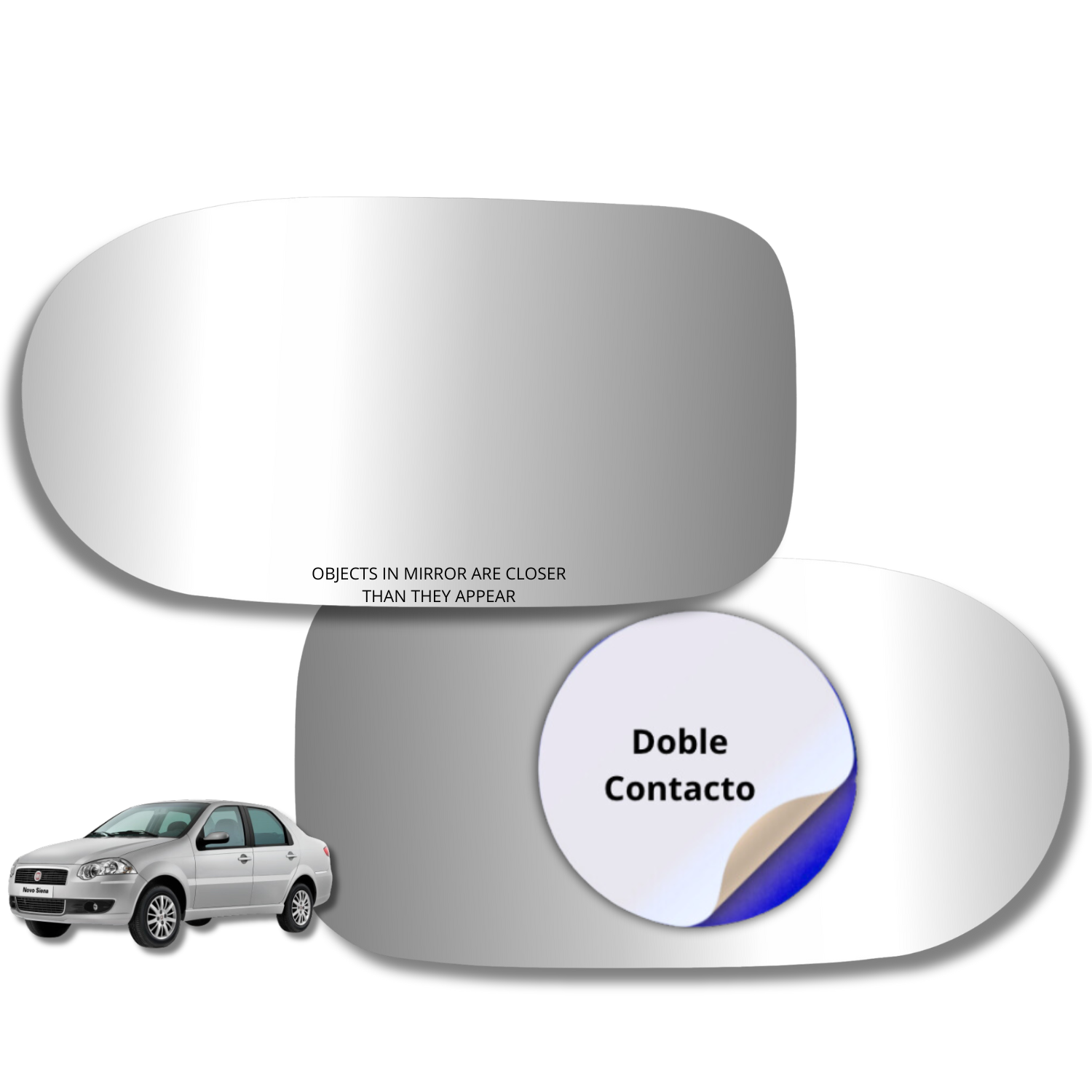 Fiat Siena 2009-2018 Luneta espejo retrovisor Alternativo