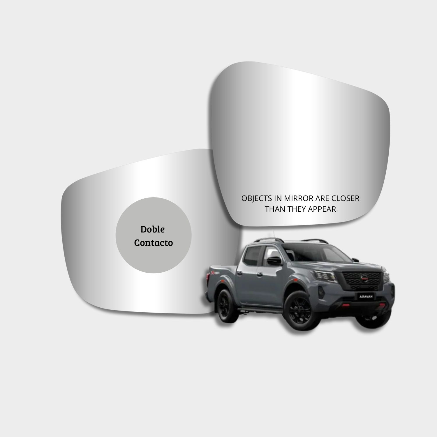 Nissan Navara 2016-2023 Luneta espejo retrovisor Alternativo - Image 3