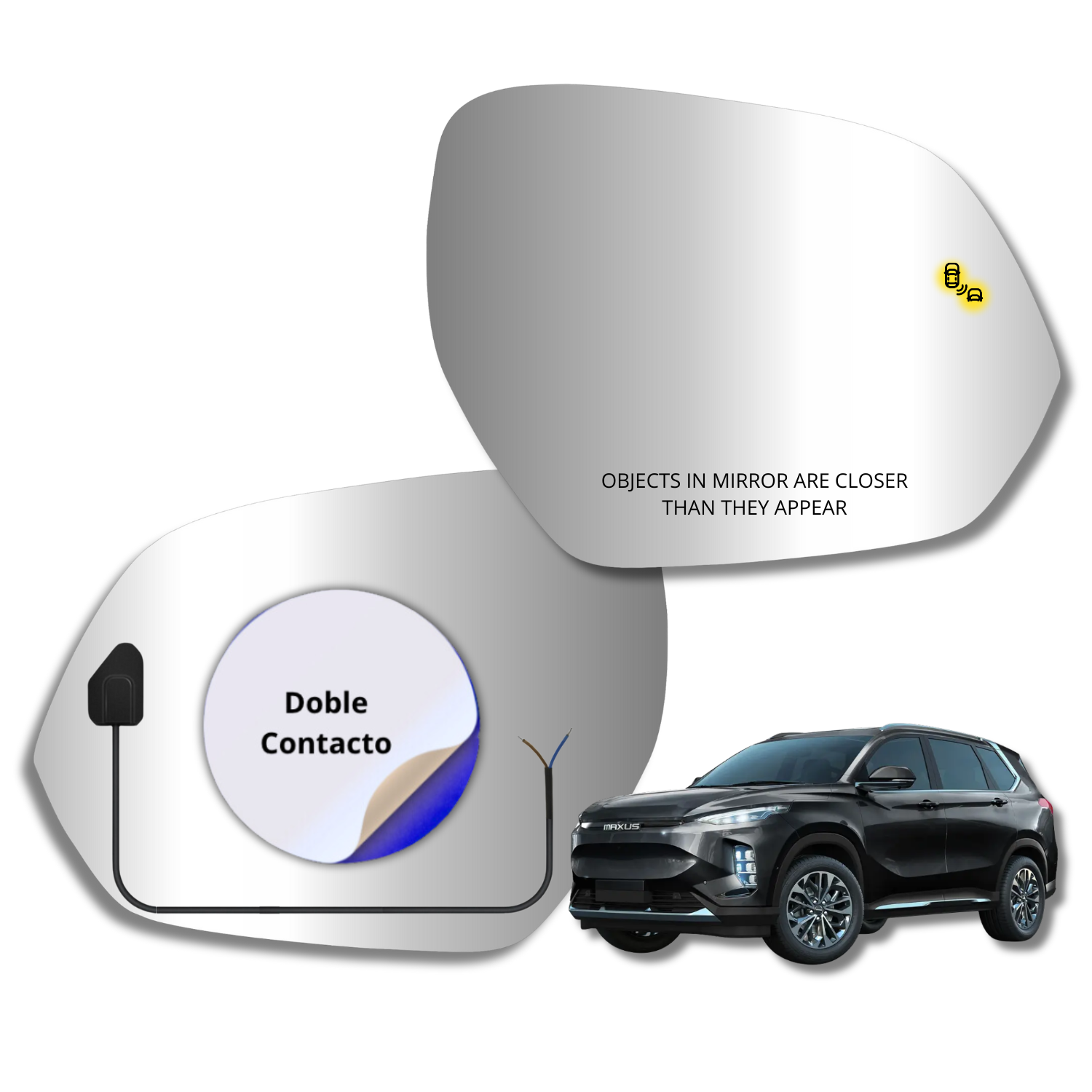 Maxus Euniq 6 2023-2025 espejo Alternativo con Sensor de Punto Ciego - Image 2