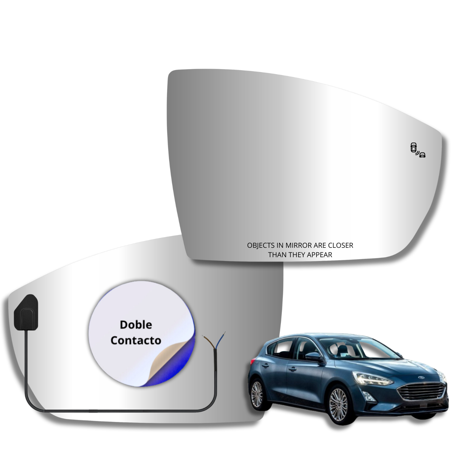 Ford Focus 2013-2020 Luneta espejo retrovisor Alternativo - Image 2