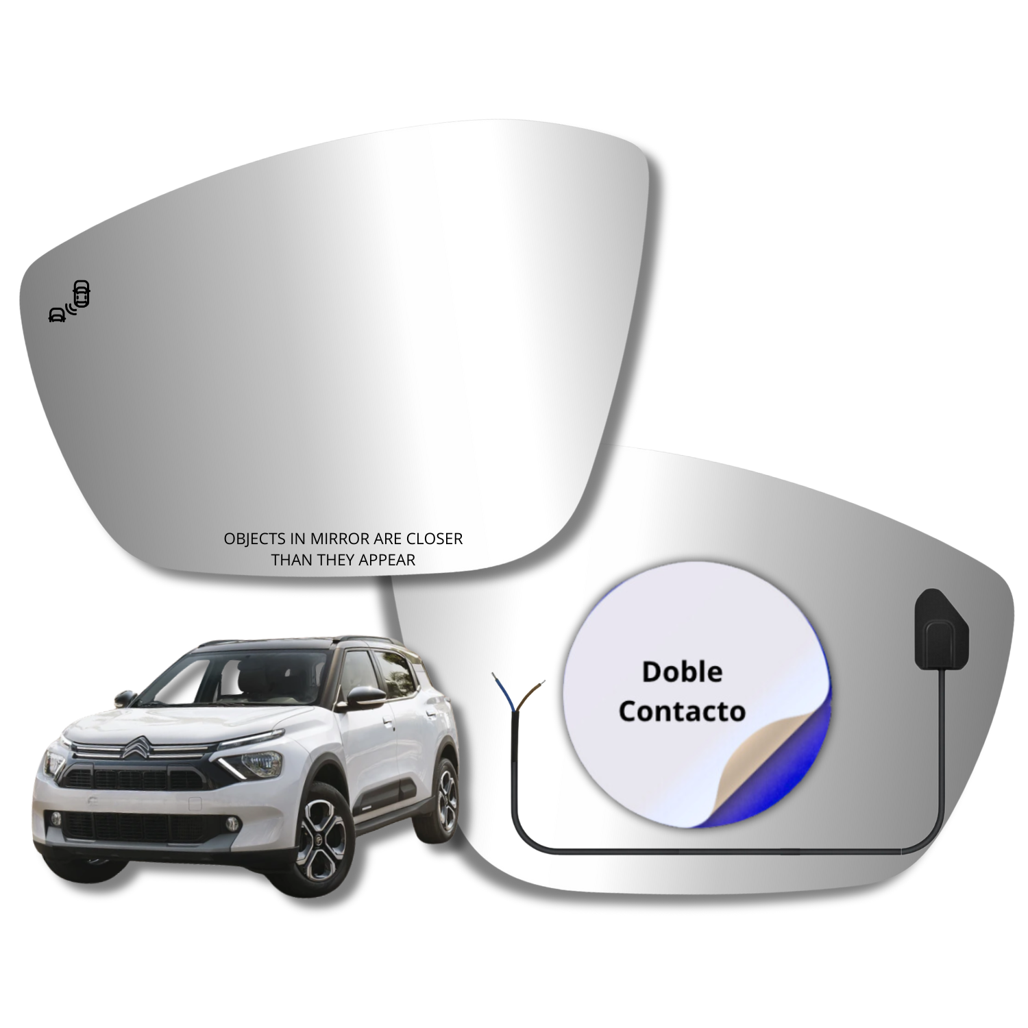 Citroen New C3 2023-2025 Luneta espejo retrovisor Alternativo