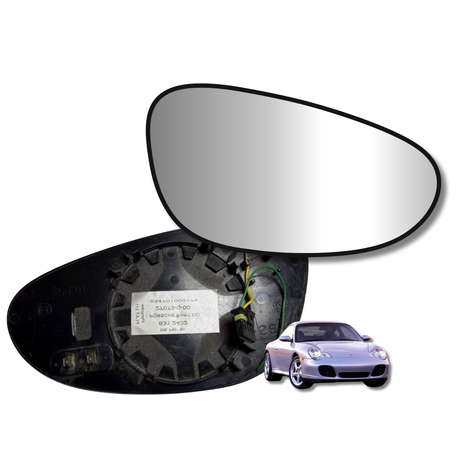 Porsche Carrera 911 1997-2005 Luneta espejo retrovisor Original
