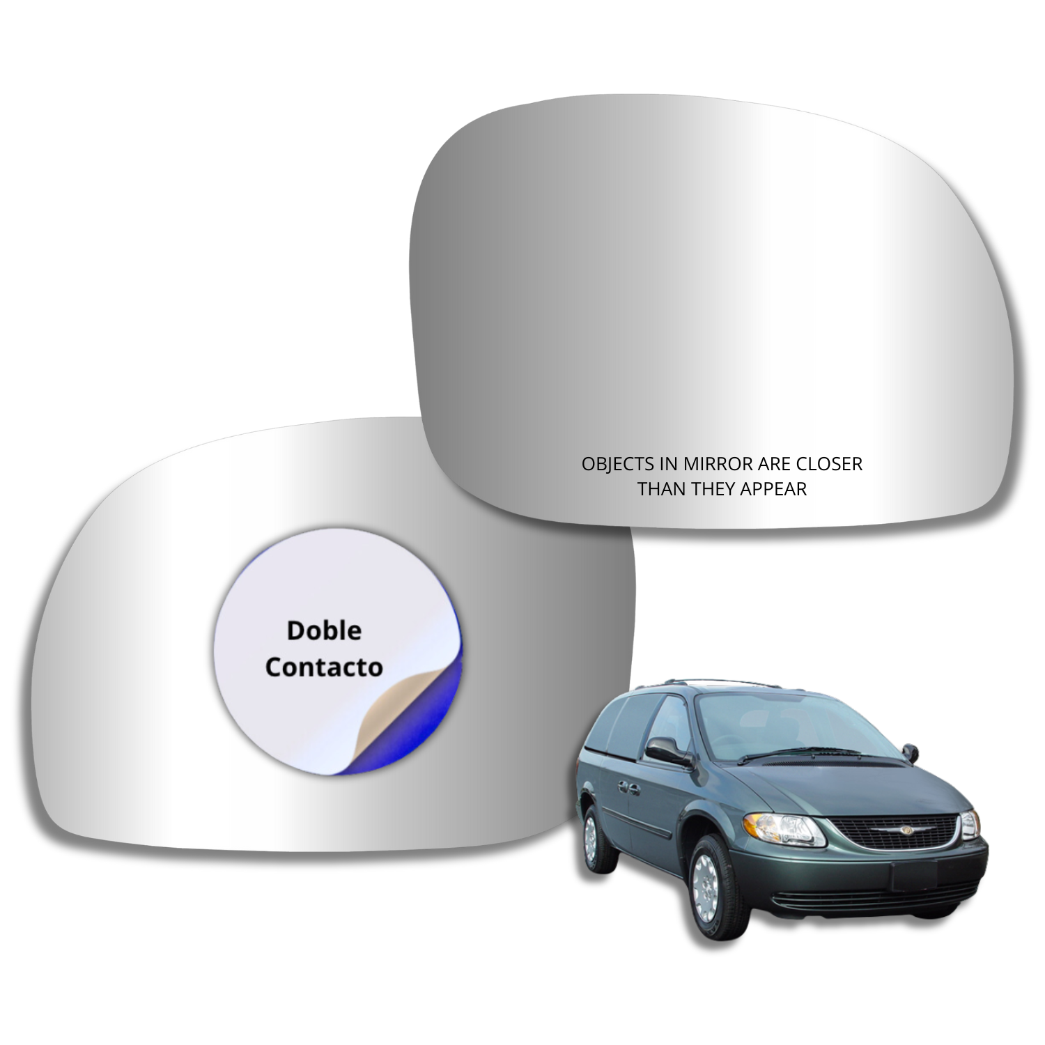 Chrysler Town Country 2000-2006 Luneta espejo retrovisor Alternativo - Image 2