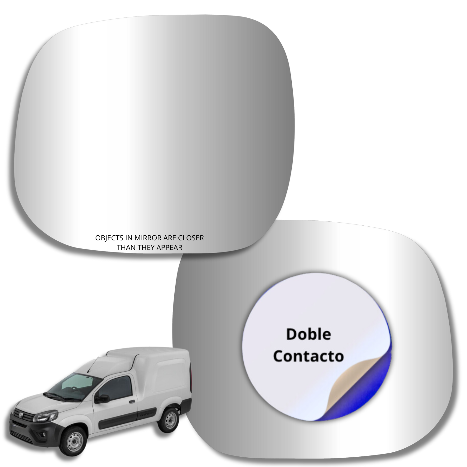 Fiat Fiorino 2019-2023 Luneta espejo retrovisor Alternativo
