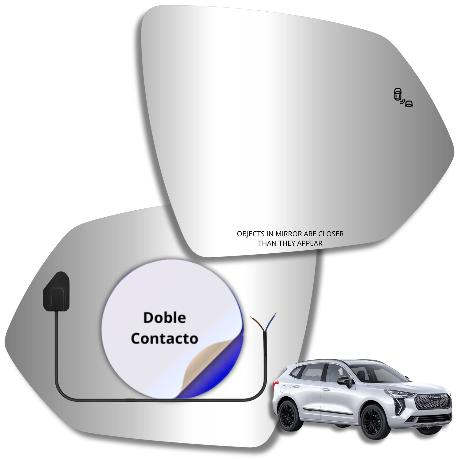 Haval Jolion 2021-2022 Espejo Retrovisor Con Sensor de Punto Ciego - Image 2