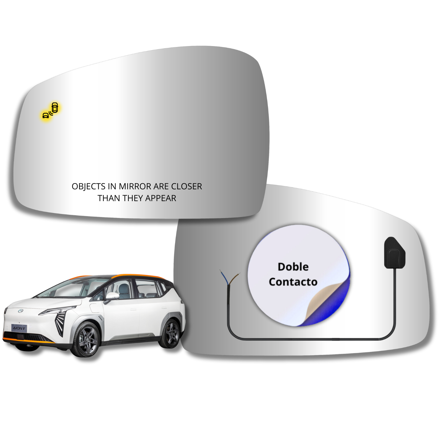 Gac Aion Y 2024- Espejo Alternativo con Sensor de Punto Ciego