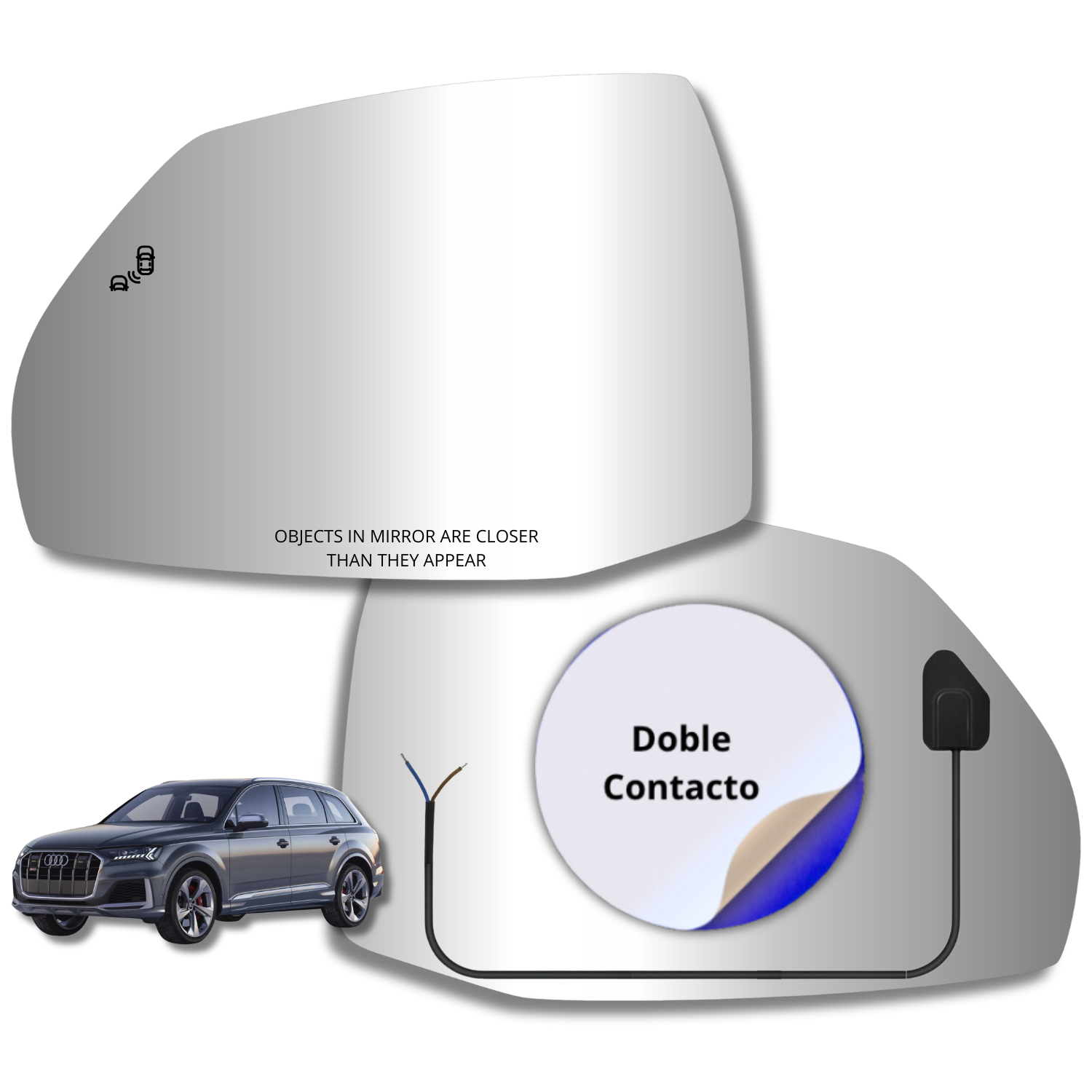 Audi Q7 2017-2022 Luneta espejo retrovisor Alternativo