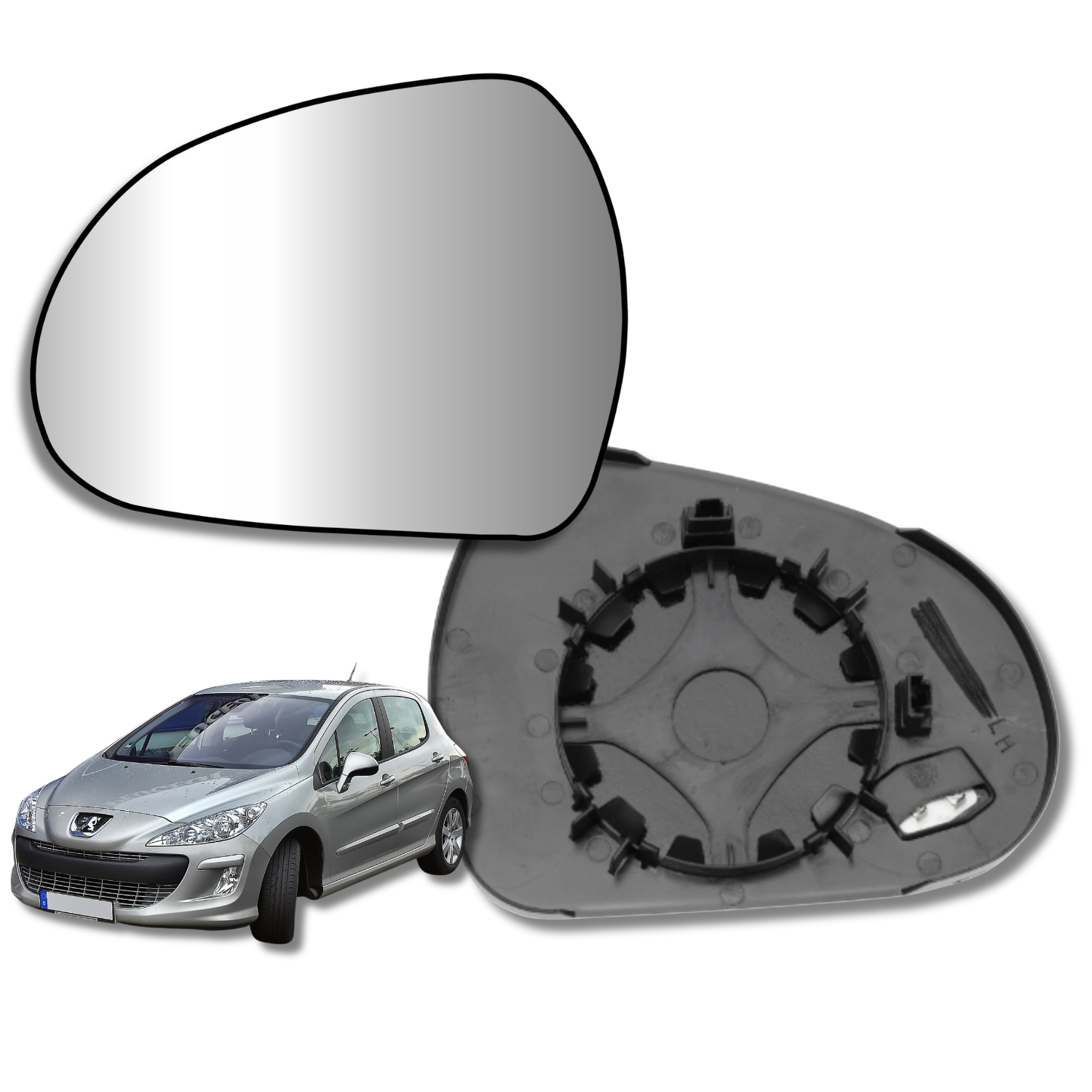 Peugeot 308 2007-2013 Luneta espejo retrovisor Original