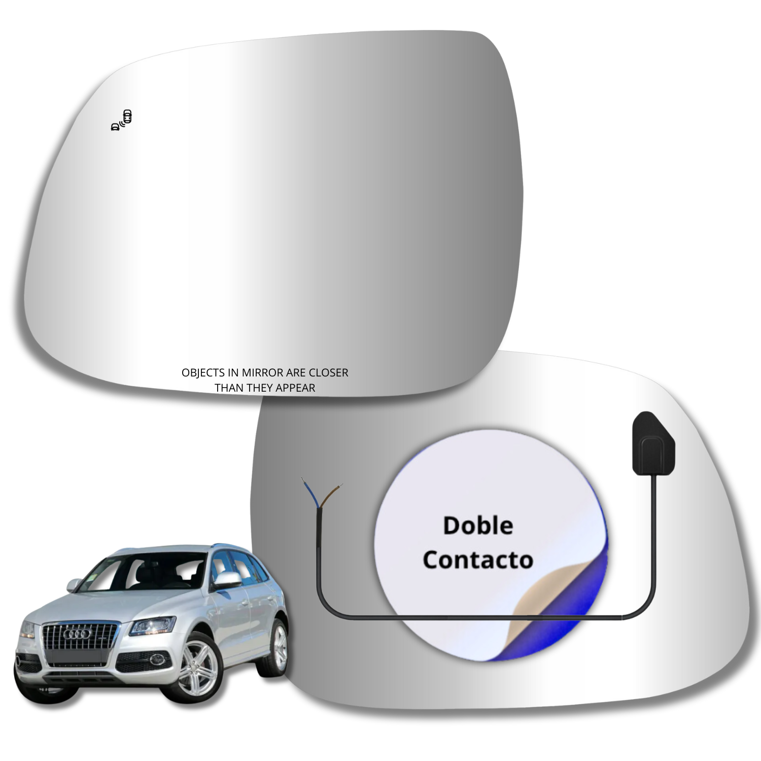 Audi Q5 2008-2017 Luneta espejo retrovisor Alternativo