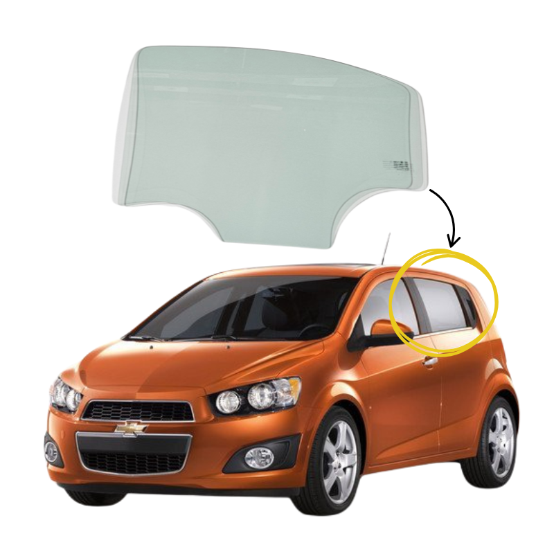 Chevrolet Sonic 4P (Ex Aveo) 2011-2025 Vidrio Puerta Trasera - Image 2