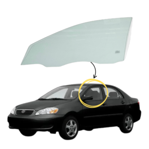 Toyota Corolla (4 puertas) Brasilero 2002-2007 Vidrio Puerta Delantera