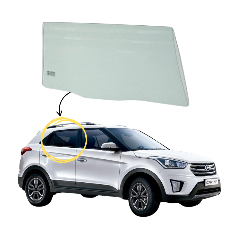 Hyundai Creta 2016-2021 Vidrio Puerta Trasera
