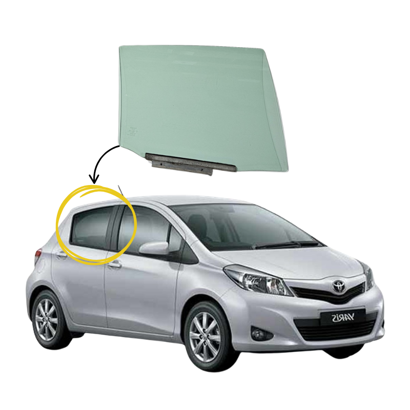 Toyota New Yaris Sport HB 2011-2018 Vidrio Puerta Trasera - Image 2