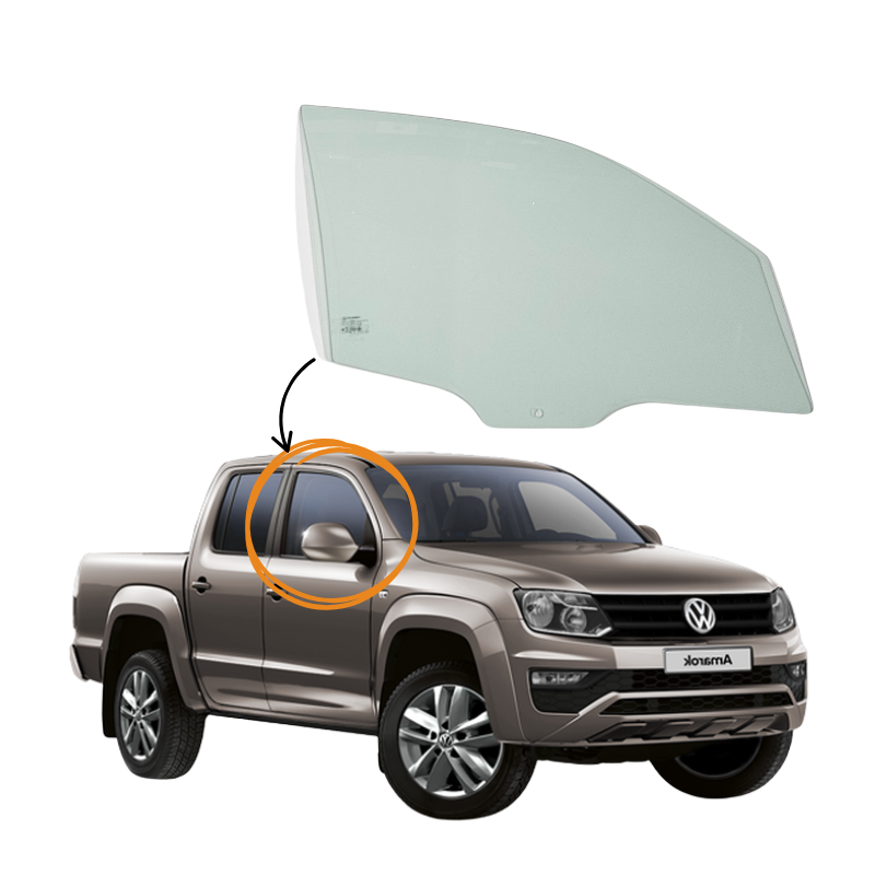 Volkswagen Amarok 2010- Vidrio Puerta Delantera - Image 2