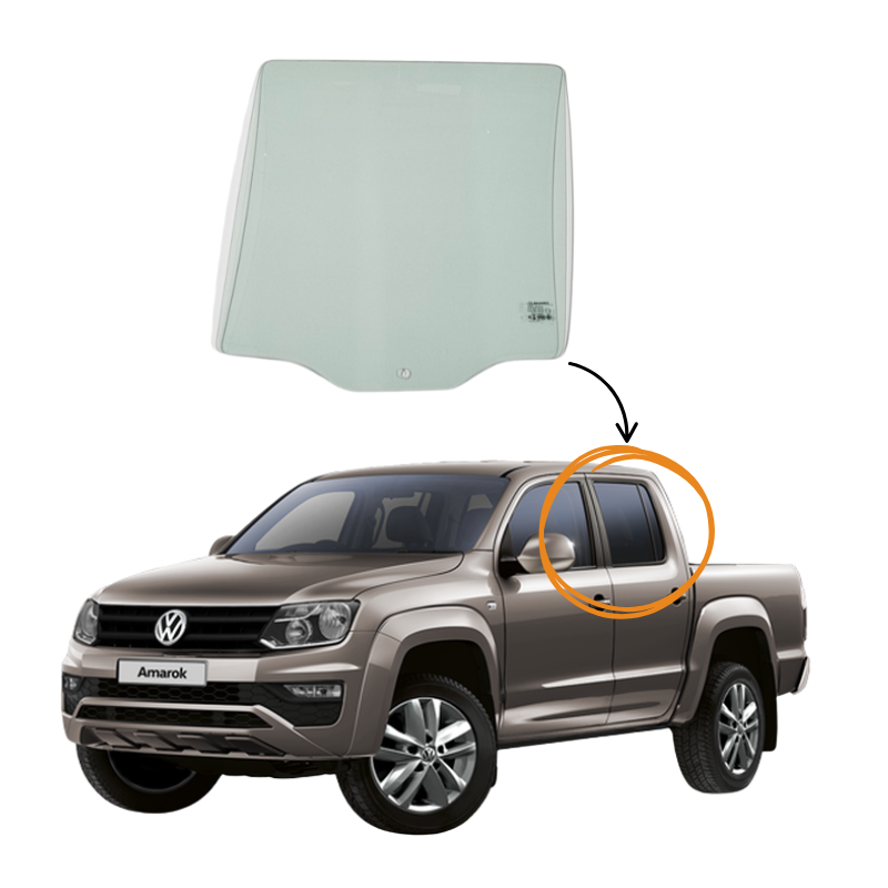 Volkswagen Amarok Solex 2010-2025 Vidrio Puerta Trasera