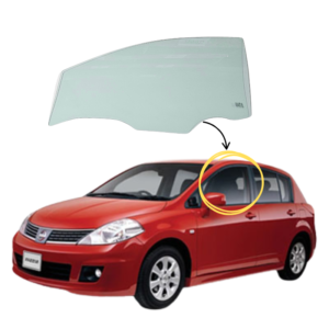 Nissan Tiida (4 y 5 puertas) 2004-2012 Vidrio Puerta Delantera