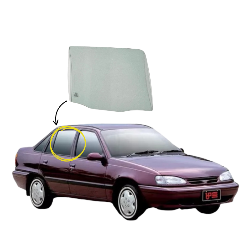 Daewoo Racer 4P sedan 1994-1995 Vidrio Puerta Trasera