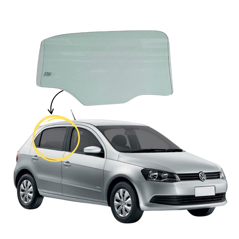 Volkswagen Gol HB 2008-2025 Vidrio Puerta Trasera