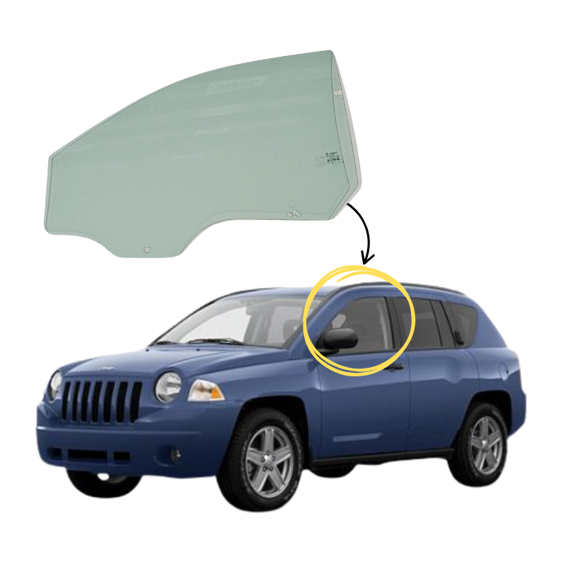 Jeep Compass 2007-2016 Vidrio Puerta Delantera - Image 2