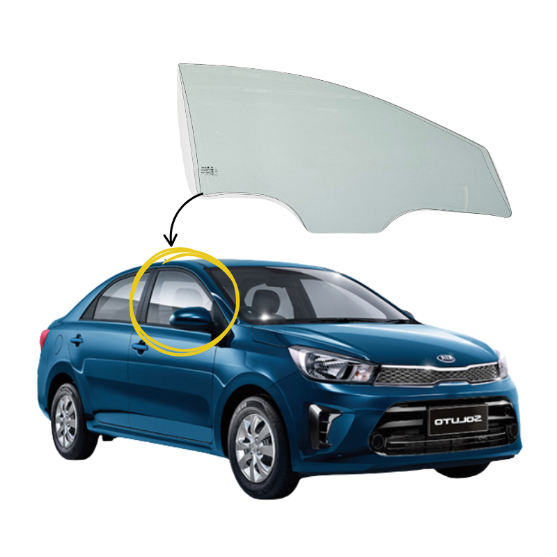 Kia Soluto 2020-2025 Vidrio Puerta Delantera