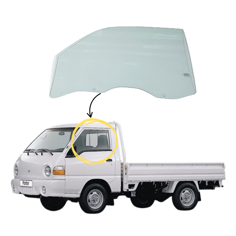 Hyundai Porter New 2004-2025 Vidrio Puerta Delantera - Image 2