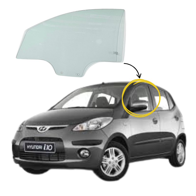 Hyundai I10 HB 5P 2008-2013 Vidrio Puerta Delantera - Image 4