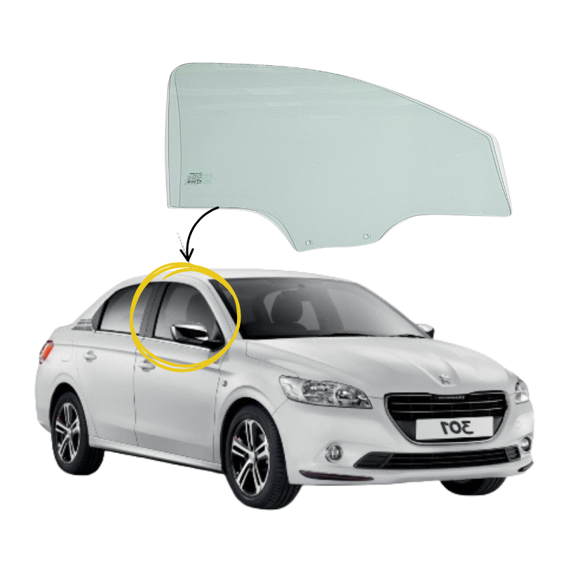 Peugeot 301 2012-2025 Vidrio Puerta Delantera - Image 2
