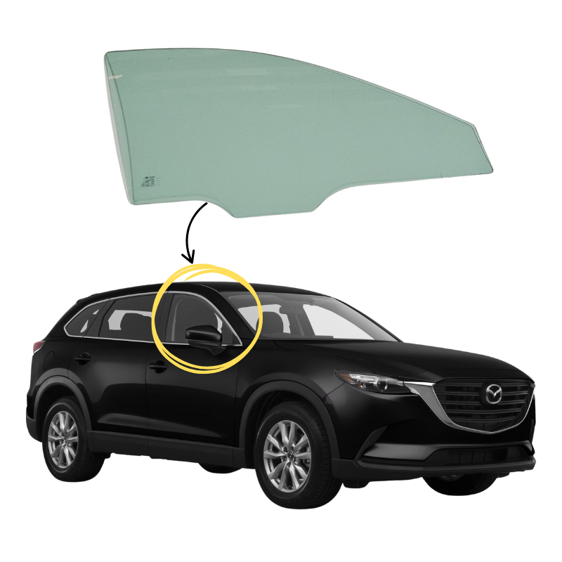 Mazda Cx9 2017-2025 Vidrio Puerta Delantera