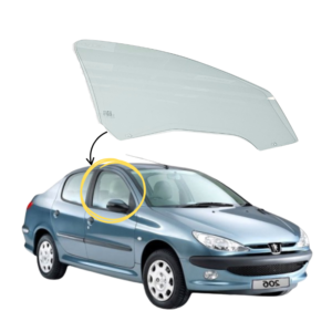 Peugeot 206 (4 y 5 puertas) 1998-2025 Vidrio Puerta Delantera