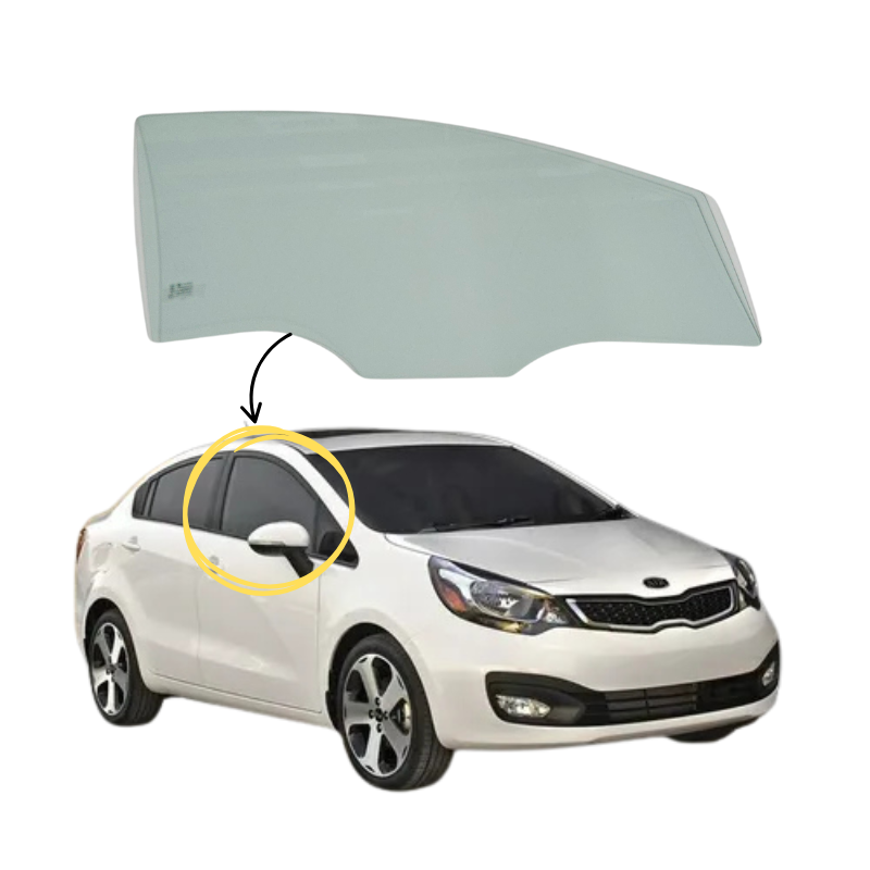 Kia Rio 4 Sedan / Rio 5 HB 2012-2017 Vidrio Puerta Delantera - Image 3