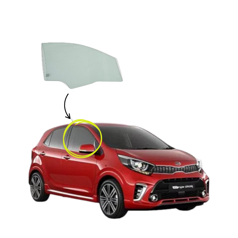 Kia Morning 2017-2025 Vidrio Puerta Delantera - Image 3