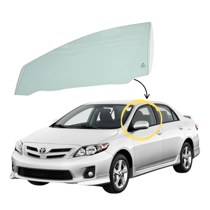 Toyota Corolla 2013-2025 Vidrio Puerta Delantera - Image 2