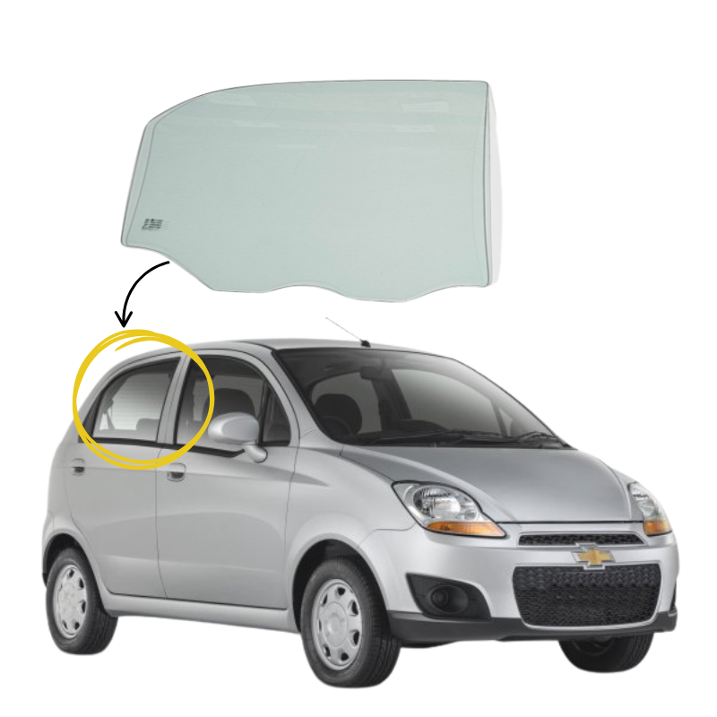 Chevrolet Spark LT 2008-2015 Vidrio Puerta Trasera - Image 2