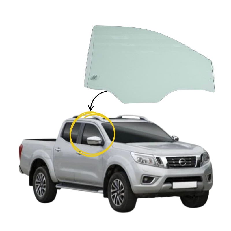 Nissan Navara 2015-2025 Vidrio Puerta Delantera - Image 2