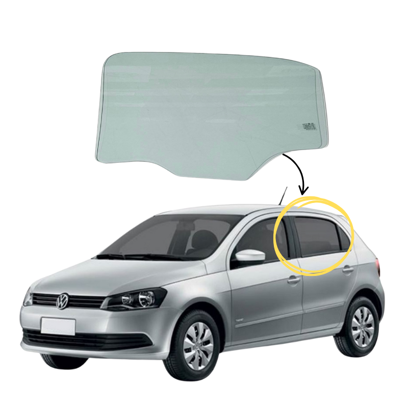 Volkswagen Gol HB 2008-2025 Vidrio Puerta Trasera - Image 2