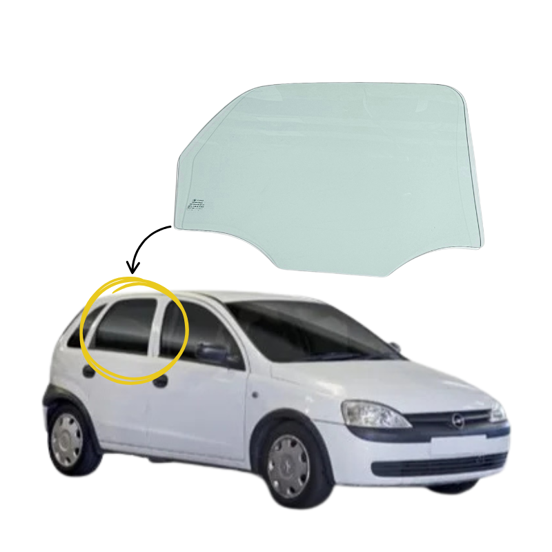 Opel Corsa / Vita 5 puertas Hatchback 2000-2006 Vidrio Puerta Trasera - Image 2