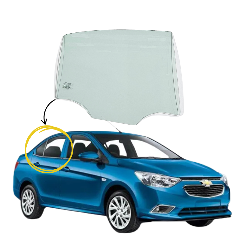 Chevrolet New Sail 2015-2025 Vidrio Puerta Trasera - Image 2