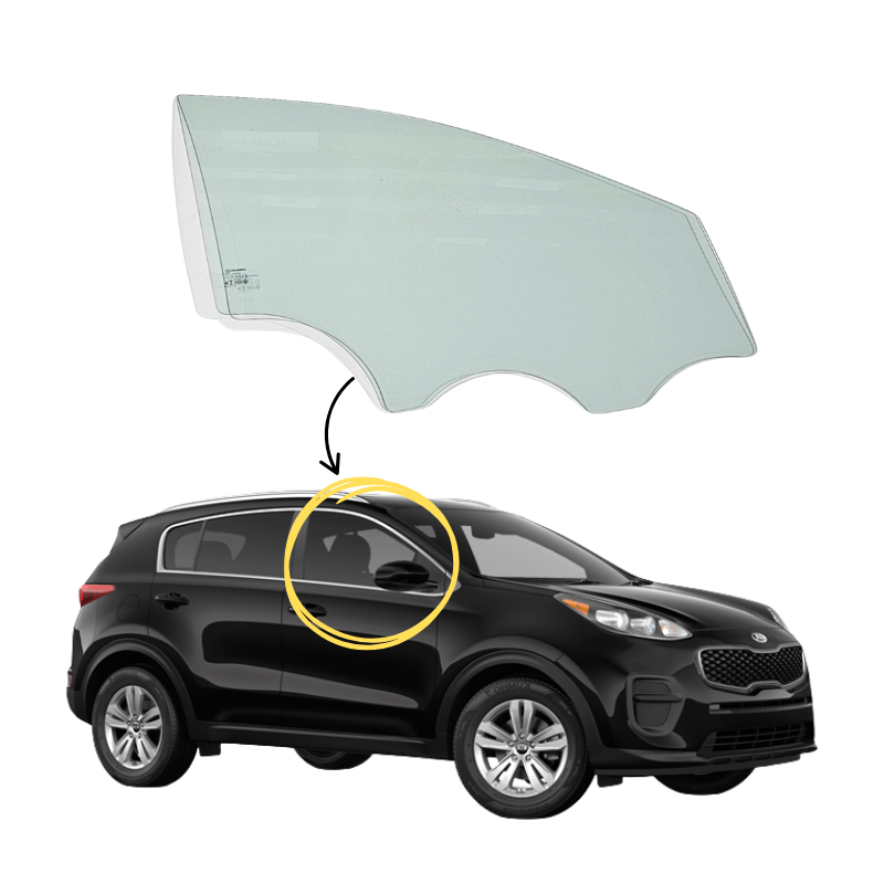 Kia Sportage 2016-2025 Vidrio Puerta Delantera - Image 2