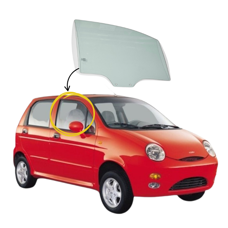 Chery IQ 2008-2015 Vidrio Puerta Delantera - Image 2