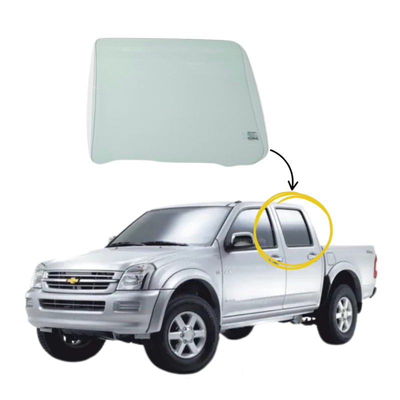 Chevrolet Dmax 2004-2013 Vidrio Puerta Trasera