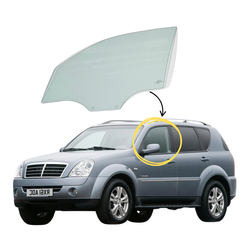 Ssangyong Rexton 2002-2008 Vidrio Puerta Delantera - Image 2
