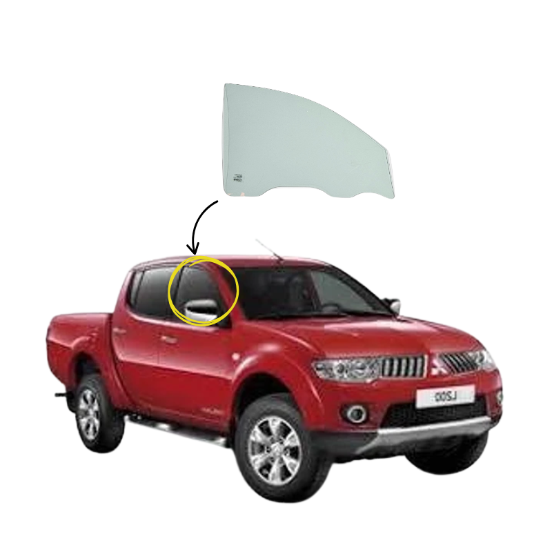 Mitsubishi L200 2006- 2015 Vidrio Puerta Delantera - Image 3