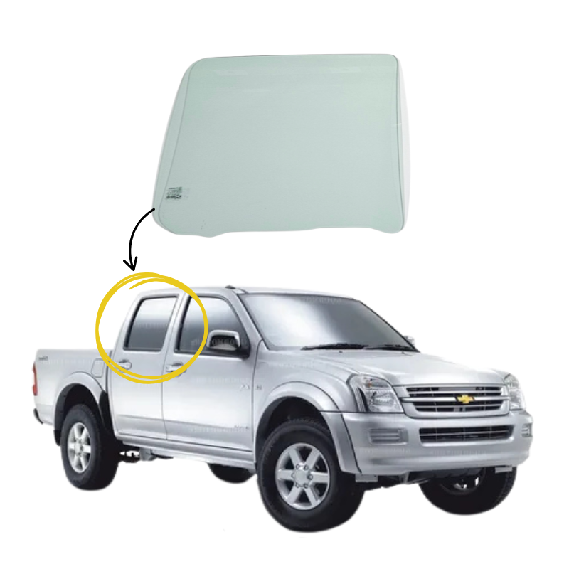 Chevrolet Dmax 2004-2013 Vidrio Puerta Trasera - Image 2
