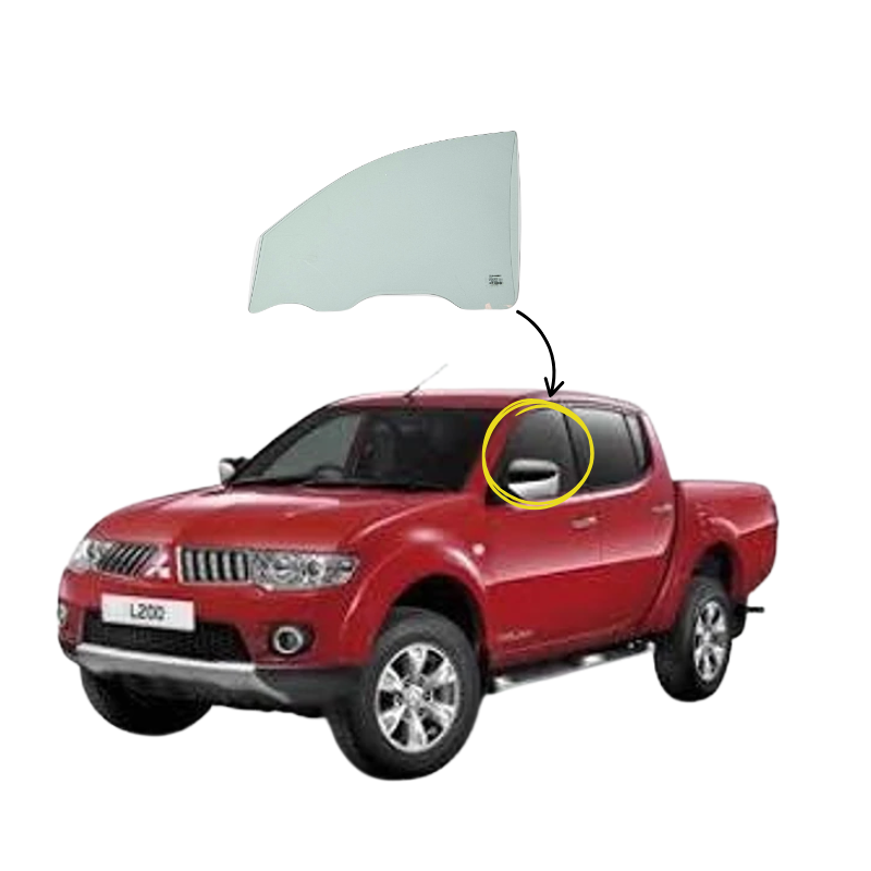 Mitsubishi L200 2006- 2015 Vidrio Puerta Delantera